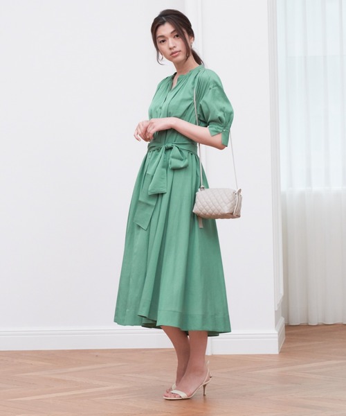 直売最安価格の セール Anayi アナイ のワンピース ライトツイルスタンドカラーワンピース をセール価格で購入できます Anayi ライトツイルスタンドカラーワンピース ワンピース ワンピース Anayi アナイ のファッション 初回限定お試し価格