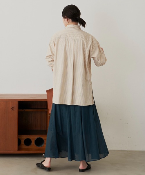 Aunt Marie's（アントマリーズ）の「パネル切替フレアスカート（スカート・レディース・ブラック/ベージュ/ブルー/グリーン・FREE）」の8枚目の写真