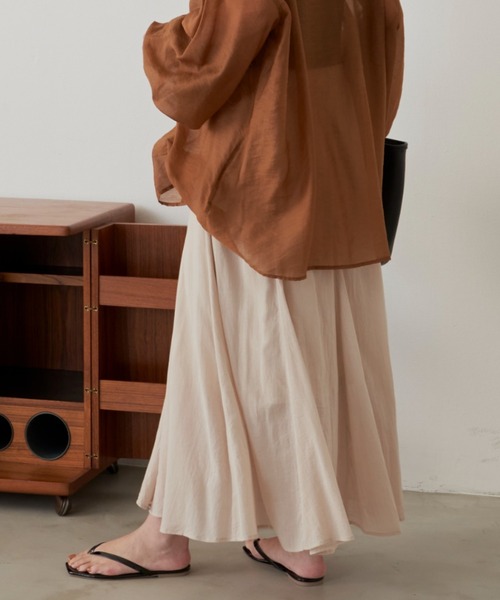 Aunt Marie's（アントマリーズ）の「パネル切替フレアスカート（スカート・レディース・ブラック/ベージュ/ブルー/グリーン・FREE）」の18枚目の写真