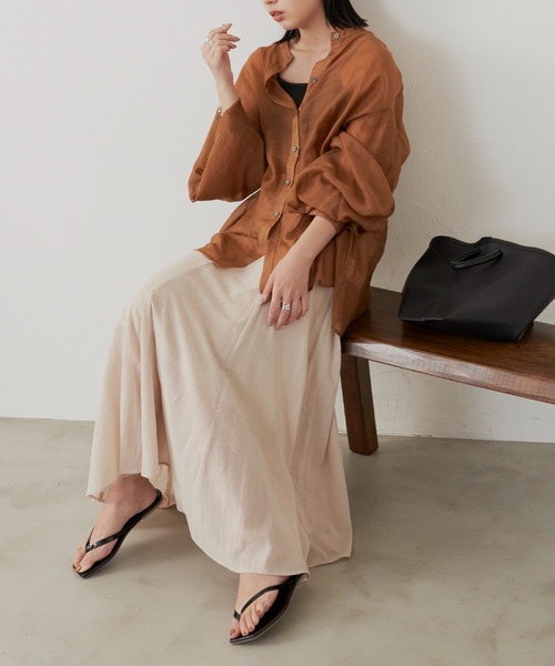 Aunt Marie's（アントマリーズ）の「パネル切替フレアスカート（スカート・レディース・ブラック/ベージュ/ブルー/グリーン・FREE）」の20枚目の写真