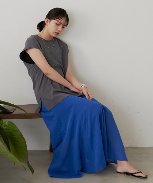 Aunt Marie's（アントマリーズ）の「パネル切替フレアスカート（スカート・レディース・ブラック/ベージュ/ブルー/グリーン・FREE）」の22枚目の写真