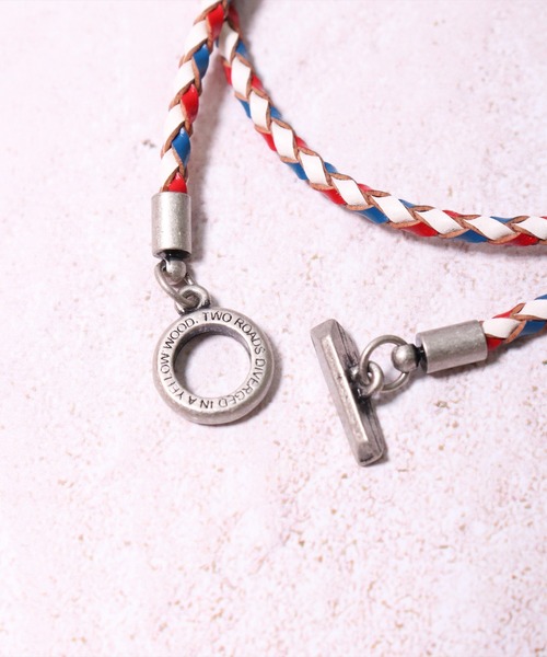 BAYBLO（ベイブロ）の「(BB)【本革】リング 編み込み レザー ブレスレット（ブレスレット・メンズ・ホワイト/ブラック/ネイビー/ブラウン/ターコイズブルー/トリコロール・ONE SIZE）」の17枚目の写真