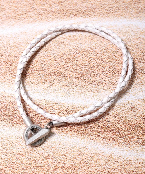 BAYBLO（ベイブロ）の「(BB)【本革】リング 編み込み レザー ブレスレット（ブレスレット・メンズ・ホワイト/ブラック/ネイビー/ブラウン/ターコイズブルー/トリコロール・ONE SIZE）」の9枚目の写真