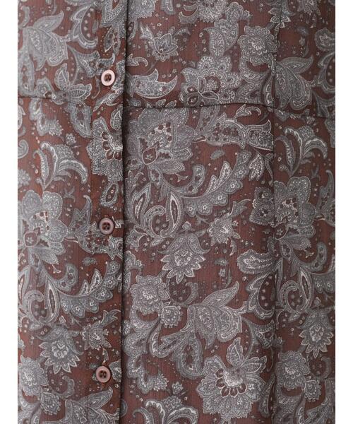 Green　Parks（グリーンパークス）の「ペイズリーシアーワンピース＊（ワンピース・レディース・ブラウン/グレー・FREE）」の18枚目の写真