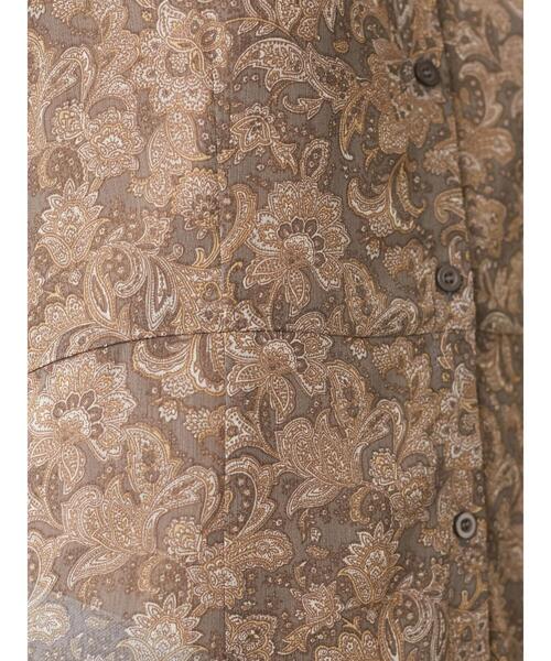 Green　Parks（グリーンパークス）の「ペイズリーシアーワンピース＊（ワンピース・レディース・ブラウン/グレー・FREE）」の15枚目の写真