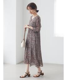 ペイズリーシアーワンピース*