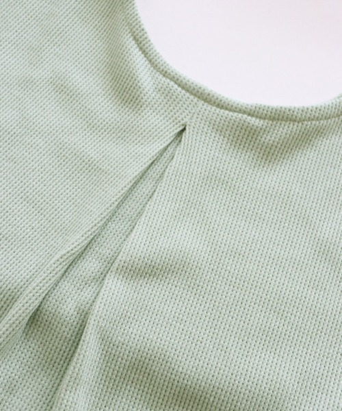 lulpini（ルルピー二）の「kids ワッフルフリルスリーブTシャツ（Tシャツ/カットソー・キッズ・オフホワイト/ミント・L/S/M）」の20枚目の写真