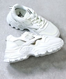 LOVEHUNTER /約6.5cm厚底 ダッドスニーカー レディース メンズ 軽量 ボリュームソール 韓国ファッション 厚底スニーカー 身長アップ 美脚スニーカー(1554)