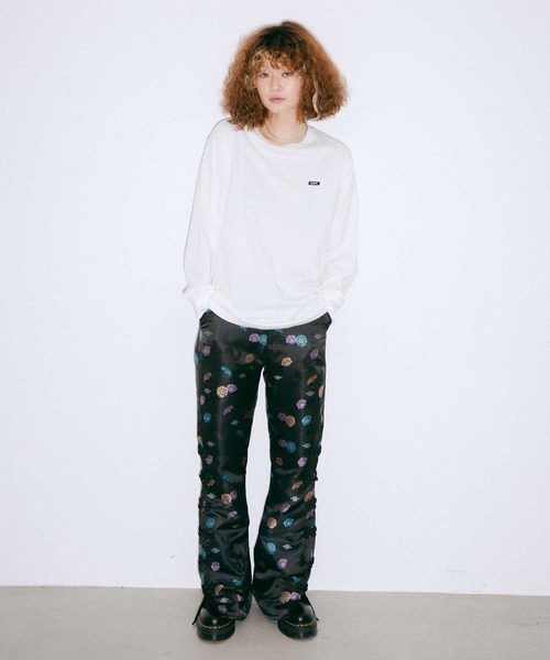X-girl（エックスガール）の「BASIC 2P BOX LOGO L/S TEE（Tシャツ/カットソー・レディース・マルチ・S/M/L/XL）」の15枚目の写真