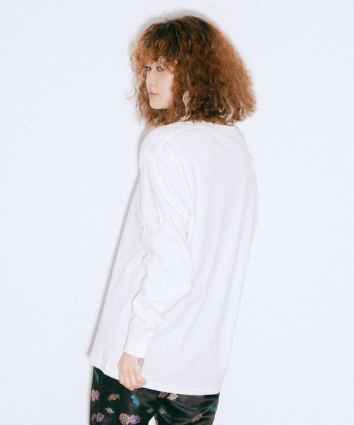 X-girl（エックスガール）の「BASIC 2P BOX LOGO L/S TEE（Tシャツ/カットソー・レディース・マルチ・S/M/L/XL）」の11枚目の写真