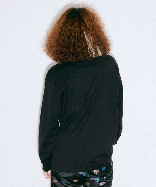 X-girl（エックスガール）の「BASIC 2P BOX LOGO L/S TEE（Tシャツ/カットソー・レディース・マルチ・S/M/L/XL）」の14枚目の写真