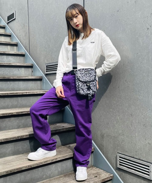 X-girl（エックスガール）の「BASIC 2P BOX LOGO L/S TEE（Tシャツ/カットソー・レディース・マルチ・S/M/L/XL）」の21枚目の写真