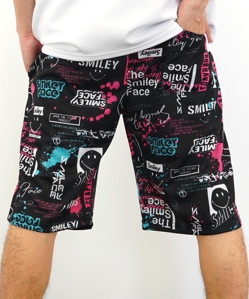 Burner(バーナー)の「【GROOVY STORE】SMILEYFACEスプラッシュプリントスマイル総柄ショートパンツ(その他パンツ・メンズ・その他1/その他2/その他3・LL/M/L)」の9枚目の写真