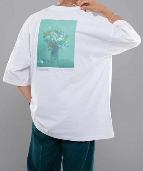 kutir（クティール）の「アソートカジュアルプリントTシャツ（Tシャツ/カットソー・メンズ・ホワイト/ライトブルー/ブラック/オフホワイト・MEDIUM/LARGE）」の3枚目の写真