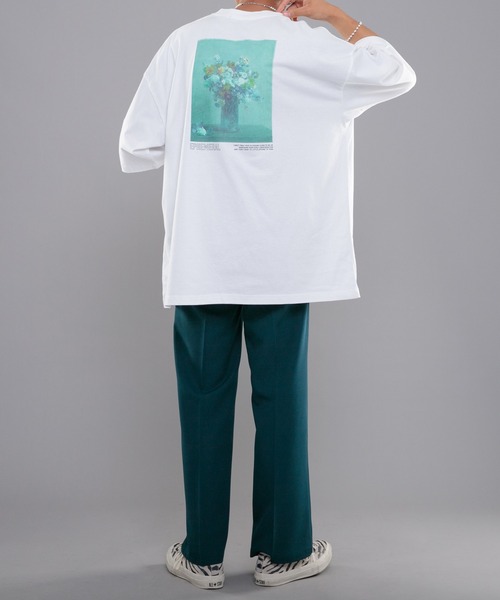 kutir（クティール）の「アソートカジュアルプリントTシャツ（Tシャツ/カットソー・メンズ・ホワイト/ライトブルー/ブラック/オフホワイト・MEDIUM/LARGE）」の10枚目の写真