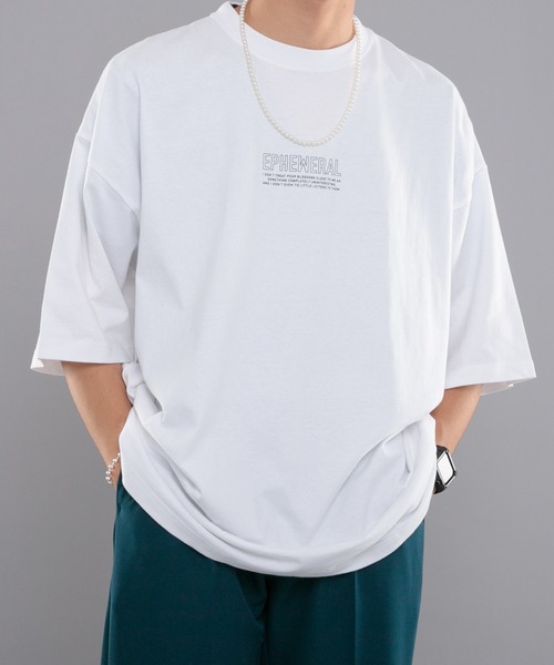 kutir（クティール）の「アソートカジュアルプリントTシャツ（Tシャツ/カットソー・メンズ・ホワイト/ライトブルー/ブラック/オフホワイト・MEDIUM/LARGE）」の11枚目の写真