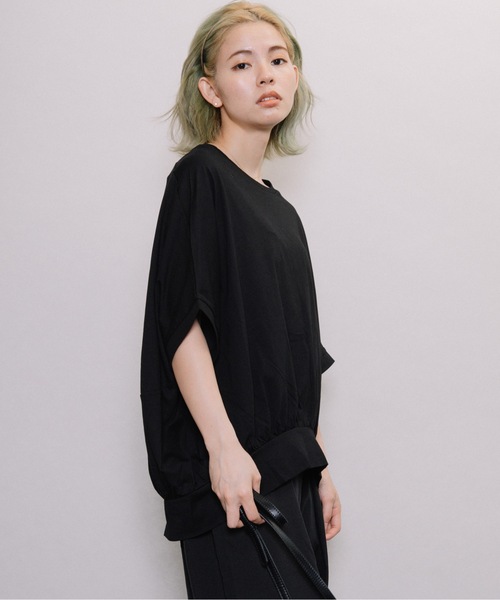 refinedworks(リファインドワークス)の「後ろバルーンドルマンPO(Tシャツ/カットソー・レディース・チャコールグレー/ベージュ/オレンジ・FREE)」の12枚目の写真