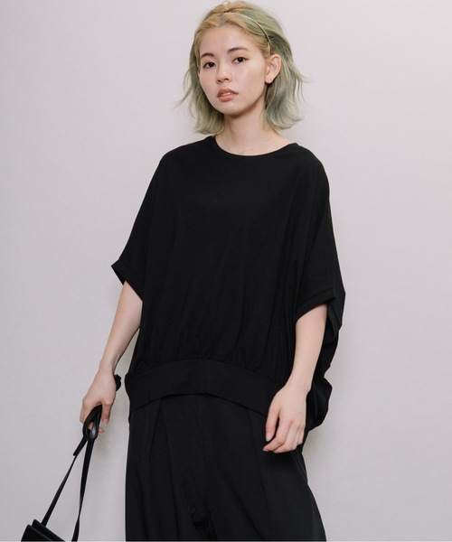 refinedworks(リファインドワークス)の「後ろバルーンドルマンPO(Tシャツ/カットソー・レディース・チャコールグレー/ベージュ/オレンジ・FREE)」の13枚目の写真