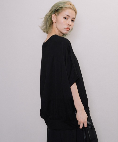 refinedworks(リファインドワークス)の「後ろバルーンドルマンPO(Tシャツ/カットソー・レディース・チャコールグレー/ベージュ/オレンジ・FREE)」の14枚目の写真