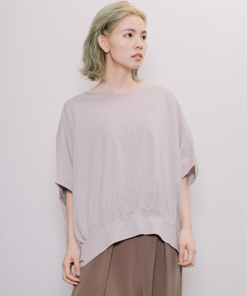refinedworks(リファインドワークス)の「後ろバルーンドルマンPO(Tシャツ/カットソー・レディース・チャコールグレー/ベージュ/オレンジ・FREE)」の18枚目の写真