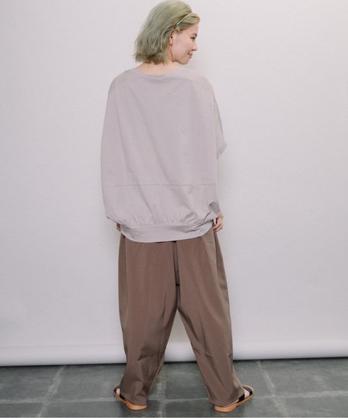 refinedworks(リファインドワークス)の「後ろバルーンドルマンPO(Tシャツ/カットソー・レディース・チャコールグレー/ベージュ/オレンジ・FREE)」の6枚目の写真