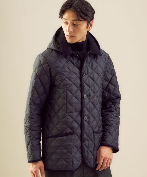 Traditional Weatherwear（トラディショナルウェザーウェア）の「【別注】＜Traditional Weatherwear×green label relaxing＞WAVERLY TW フード キルティング ジャケット（その他アウター・メンズ・ネイビー/ダークグレー・40/36/38/42）」の22枚目の写真