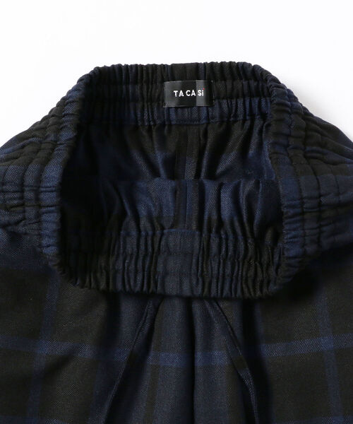 TACASI（タキャシ）の「TA CA Si / チェック ワイド イージーパンツ（その他パンツ・メンズ・ネイビー・ONE SIZE）」の6枚目の写真
