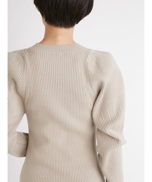 FRAY I.D（フレイアイディー）の「ボリュームスリーブニットワンピース  