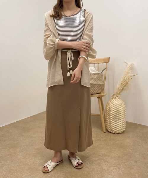 apres jour clair(アプレジュールクレア)の「【apres jour clair】パイピングボーダータンク【ZOZOTOWN限定アイテム】(タンクトップ・レディース・ブラウン系その他/モカ/ミント・フリー/X-LARGE)」の7枚目の写真
