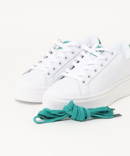 FILA(フィラ)の「【FILA/フィラ】BTS 21AW collection【FOOTWEAR】コートプランピー ※限定 BTSクリアファイル付き(スニーカー・メンズ・ホワイト・24cm/25cm/23cm)」の3枚目の写真