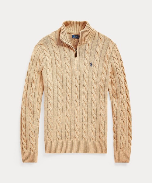 お値下げ！！ラルフローレン　ジップアップセーター　4T 110 新品 POLO ラルフローレンケーブルハーフジップ セーター セーター、カ