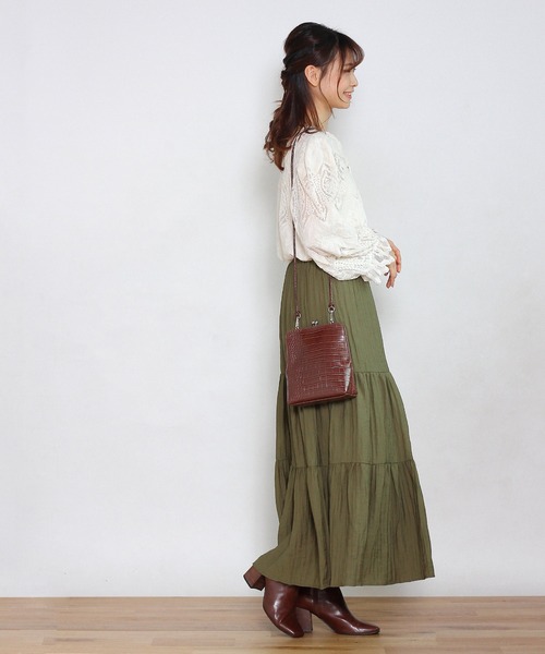 Crisp yours（クリスプユアーズ）の「【WEB限定】パフスリーブレースブラウス（シャツ/ブラウス・レディース・アイボリー・FREE）」の12枚目の写真