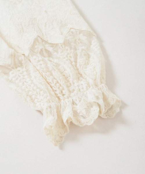 Crisp yours（クリスプユアーズ）の「【WEB限定】パフスリーブレースブラウス（シャツ/ブラウス・レディース・アイボリー・FREE）」の22枚目の写真