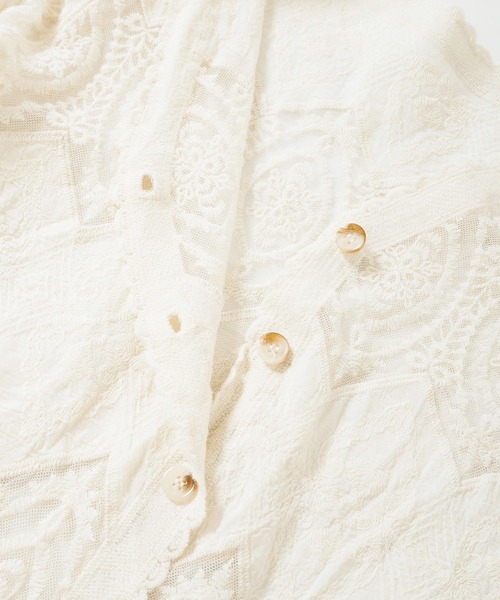 Crisp yours（クリスプユアーズ）の「【WEB限定】パフスリーブレースブラウス（シャツ/ブラウス・レディース・アイボリー・FREE）」の15枚目の写真