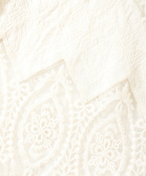 Crisp yours（クリスプユアーズ）の「【WEB限定】パフスリーブレースブラウス（シャツ/ブラウス・レディース・アイボリー・FREE）」の11枚目の写真