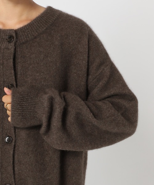 JOURNAL STANDARD relume（ジャーナルスタンダード　レリューム）の「フォックスウールクルーネックカーディガン◆（カーディガン/ボレロ・レディース・ブルー/ブラウン/ナチュラル・FREE）」の5枚目の写真