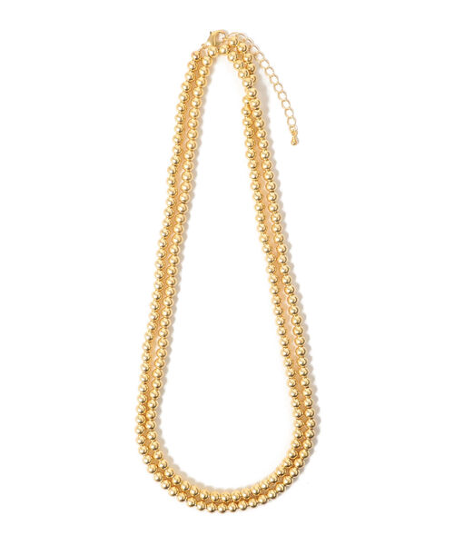 B:MING by BEAMS(ビーミングバイビームス)の「メタルビーズ ネックレス(ネックレス・レディース・ゴールド/シルバー・ONE SIZE)」の1枚目の写真