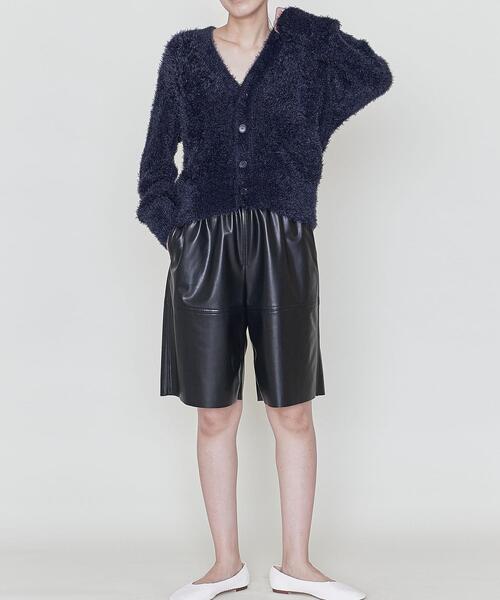 ASTRAET（アストラット）の「＜ASTRAET（アストラット）＞7G シャギー Vネック カーディガン（カーディガン/ボレロ・レディース・ライトブルー/ネイビー/イエロー・FREE）」の20枚目の写真