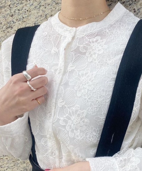 flower（フラワー）の「フェミニンパールリング（リング・レディース・ホワイト・FREE）」の10枚目の写真