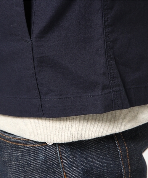 WEGO（ウィゴー）の「WEGO/ノーカラージャケット（ノーカラージャケット・メンズ・ホワイト/ネイビー・LARGE/MEDIUM）」の8枚目の写真