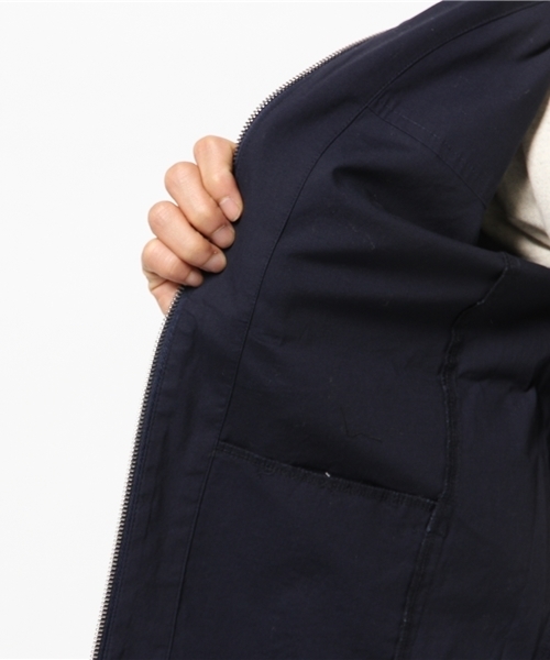 WEGO（ウィゴー）の「WEGO/ノーカラージャケット（ノーカラージャケット・メンズ・ホワイト/ネイビー・LARGE/MEDIUM）」の11枚目の写真