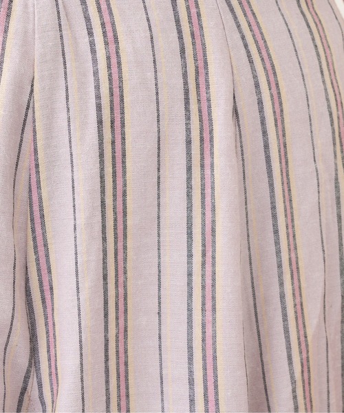 natural couture（ナチュラルクチュール）の「バックレースアップストライプレディスカート（スカート・レディース・アイボリー/ブラック系/ピンク系・FREE）」の21枚目の写真