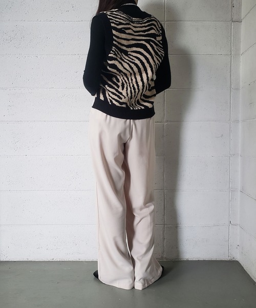 me+em select（ミームセレクト）の「★レイヤードプリーツタックワイドスラックス【ストラップベルトSET】（スラックス・レディース・グレー/ブラック/ブラウン/ベージュ/チャコールグレー・FREE）」の16枚目の写真