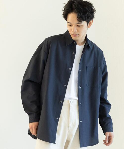 オックスフォードレギュラーカラーシャツ ブラック ネイビー メンズ Men Coen コーエン 公式ファッション通販