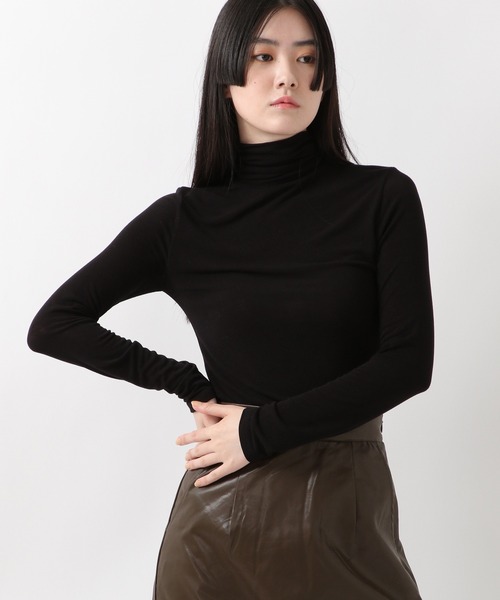 ALAND（エーランド）の「3.3Field Trip／BASICタートル  2239285（Tシャツ/カットソー・レディース・ブラック/グレー/アイボリー・FREE）」の2枚目の写真