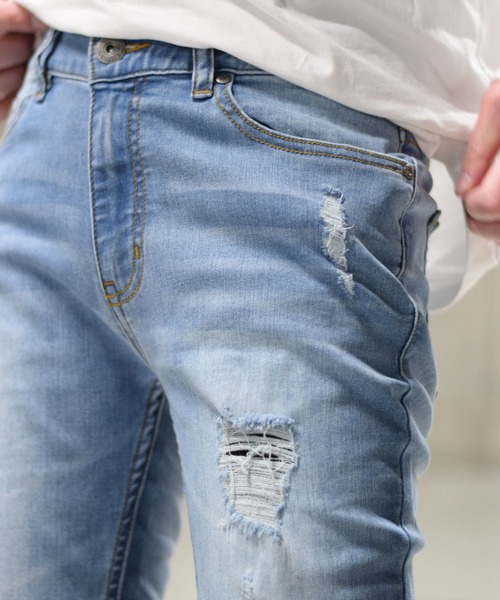 DANKE SCHON（ダンケシェーン）の「DankeSchon/ダンケシェーン/サイドジップデニムパンツ（デニムパンツ・メンズ・ブラック/ブルー・SMALL/MEDIUM/X-LARGE/LARGE）」の20枚目の写真