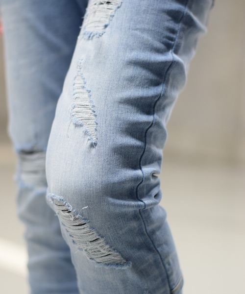 DANKE SCHON（ダンケシェーン）の「DankeSchon/ダンケシェーン/サイドジップデニムパンツ（デニムパンツ・メンズ・ブラック/ブルー・SMALL/MEDIUM/X-LARGE/LARGE）」の7枚目の写真
