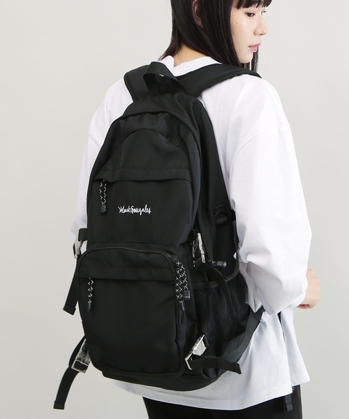 Mark Gonzales（マーク・ゴンザレス）の「【ユニセックスで着用可能】Mark Gonzales / マークゴンザレス 別注 コラボ バックパック（バックパック/リュック・メンズ・ブラック・FREE）」の8枚目の写真