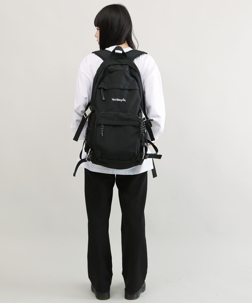 Mark Gonzales（マーク・ゴンザレス）の「【ユニセックスで着用可能】Mark Gonzales / マークゴンザレス 別注 コラボ バックパック（バックパック/リュック・メンズ・ブラック・FREE）」の11枚目の写真