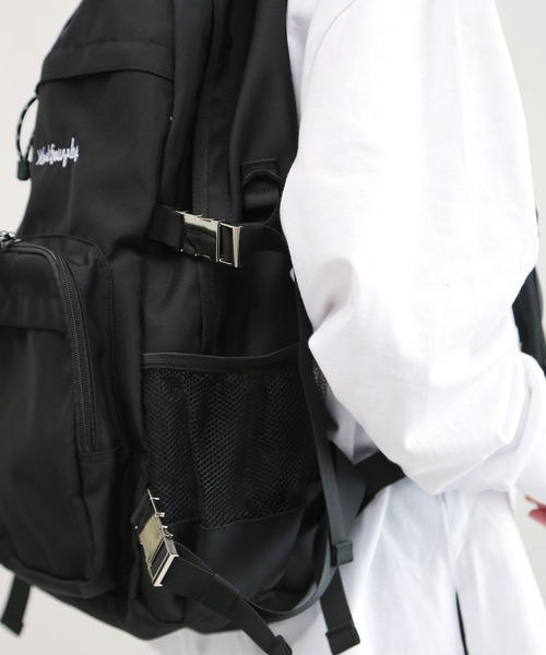 Mark Gonzales（マーク・ゴンザレス）の「【ユニセックスで着用可能】Mark Gonzales / マークゴンザレス 別注 コラボ バックパック（バックパック/リュック・メンズ・ブラック・FREE）」の12枚目の写真